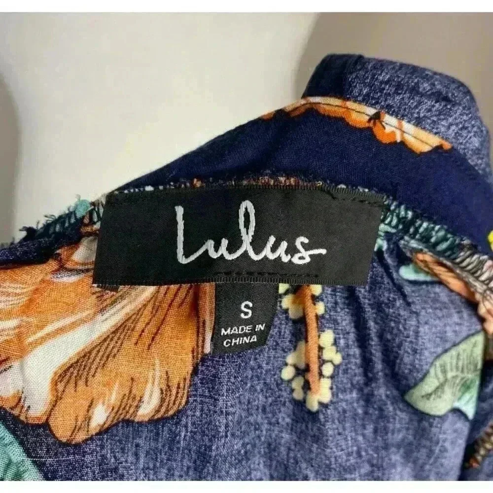 Lulus Temptation Island Floral Maxi Dress Size Small Wedding Summer Temptation